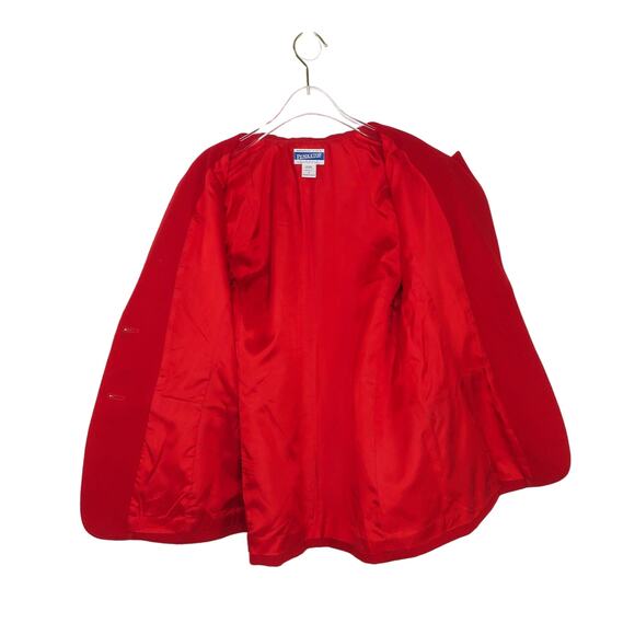 Vintage Pendleton Wool Red Blazer Jacket with Gold Buttons Size Medium - Picture 3 of 7